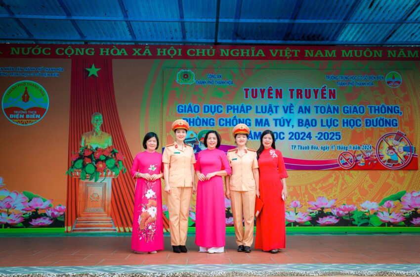  TRƯỜNG THCS ĐIỆN BIÊN TUYÊN TRUYỀN, GIÁO DỤC PHÁP LUẬT VỀ AN TOÀN GIAO THÔNG, PHÒNG CHỐNG MA TÚY, BẠO LỰC HỌC ĐƯỜNG CHO HỌC SINH NĂM HỌC 2024-2025