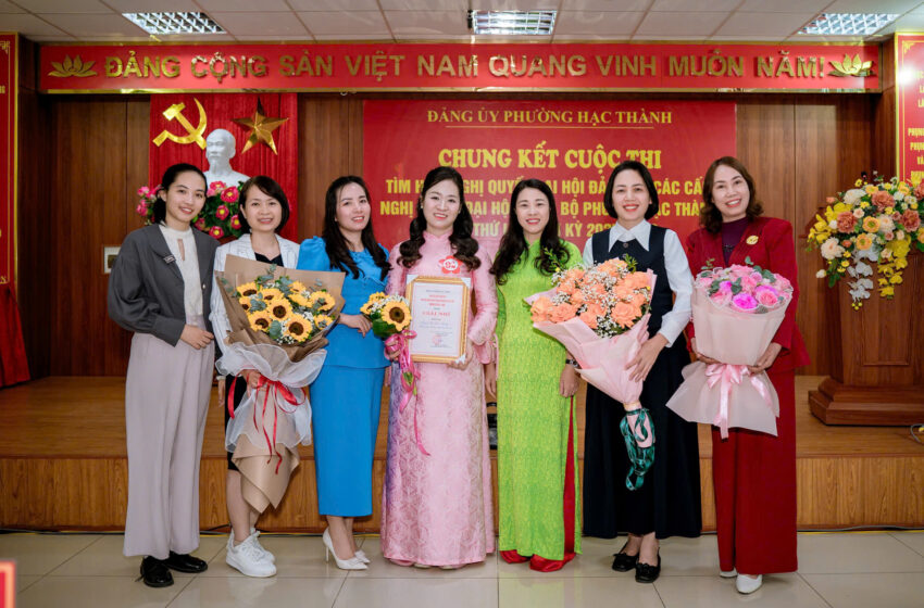  CHI BỘ TRƯỜNG THCS ĐIỆN BIÊN ĐẠT THÀNH TÍCH XUẤT SẮC TẠI CHUNG KẾT CUỘC THI TÌM HIỂU NGHỊ QUYẾT ĐẠI HỘI ĐẢNG BỘ CÁC CẤP, NGHỊ QUYẾT ĐẠI HỘI ĐẢNG BỘ PHƯỜNG HẠC THÀNH LẦN THỨ I, NHIỆM KỲ 2025-2030