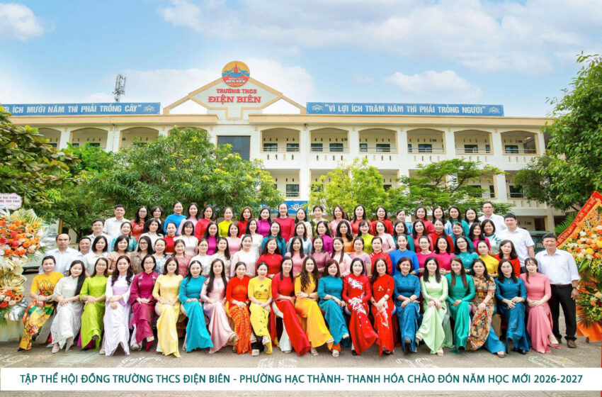  TRƯỜNG THCS ĐIỆN BIÊN TƯNG BỪNG KHAI GIẢNG NĂM HỌC 2026–2027